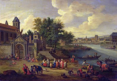 ドックヤードの眺め、1680年頃 作： Pieter Bouts